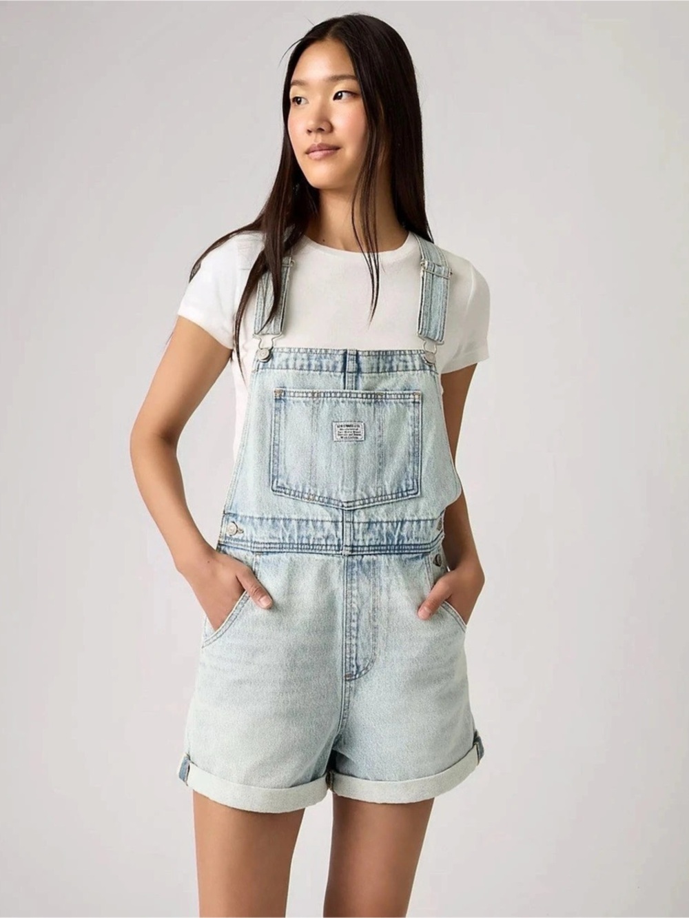 NWT Levi's Vintage Shortalls Denim Overalls Blue Size Medium